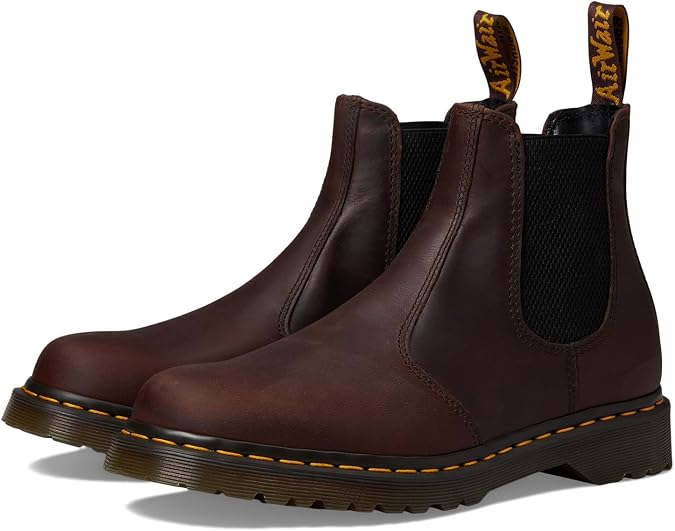 Dr. Martens mens 2976 Waxed Full Grain Leather Chelsea Boot