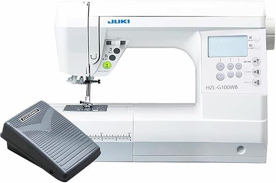 JUKI HZL-G100WB Computer Sewing Machine with Foot Controller White