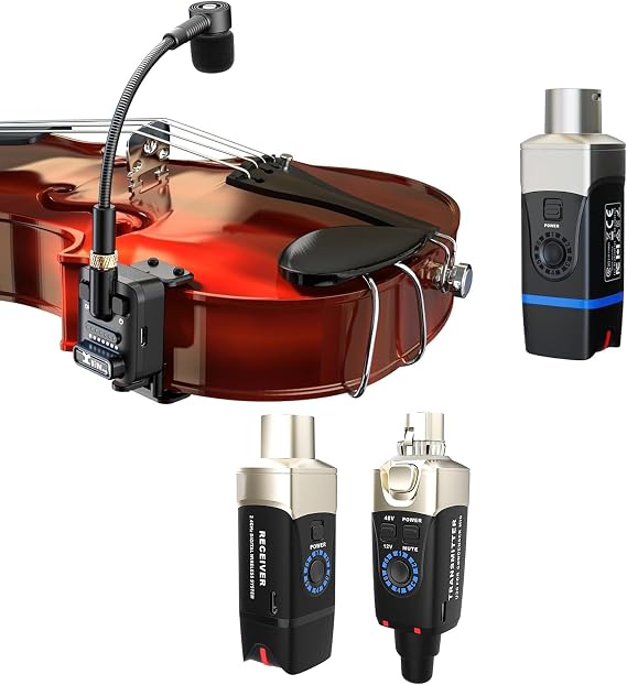 Xvive U3C Microphone Wireless System Bundle U9 Violin Microphone Wireless System