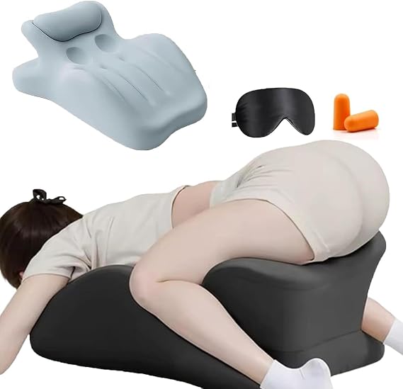 Sweet Spot Memory Foam Sex Pillow 27 Degree Couples Wedge Pillow Adjustable Multi-Position Support Anti-Slip Waterproof Cover Replaceable Design For Enhanced Intimacy and Comfort (Blue)
