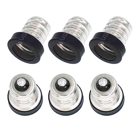 6pcs E12 to E11 Adapter mini Candelabra Base E12 to E11 Lamp Socket Adapter, Lamp Holder Bulb Base Adapter E12 Male to E11 Female Lamp Base Converter(6pcs E12 to E11 Adapter)