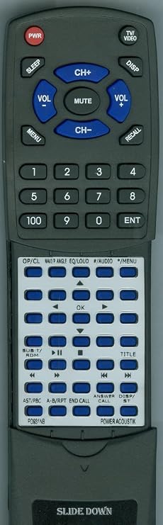 Replacement Remote Control for Power ACOUSTIK PD931NB
