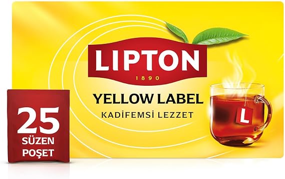 Lipton Yellow Label Bardak Poşet Çay 25'li Paket