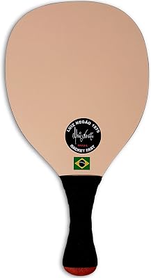 Frescobol One Luiz Negao Grega Paddle. Pro, Ultra Light Single Racquet Made in Brazil.