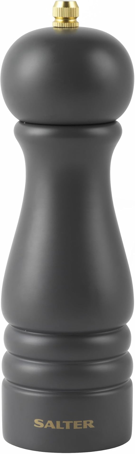 Salter Olea Manual Salt and Pepper Mill, Refillable, 19 Cm, Charcoal