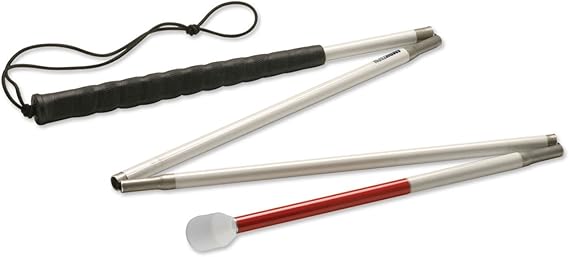 Ambutech Alum. 4-Section Folding Cane-Marsh.-52-in