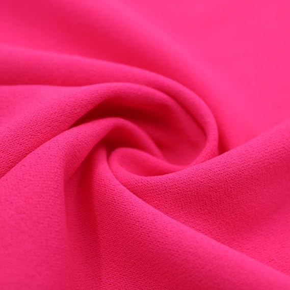 2-Way Stretch Solid Scuba Crepe Techno Knit Poly Spandex Fabric, Apparel Fabric, DIY Projects