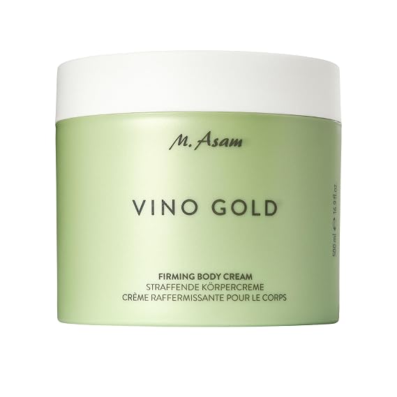 M. Asam Vino GOld Firming Body Cream (16.9 Fl Oz) | Anti-aging body care for smooth skin, lotion for women with aloe vera, cocoa butter, caffeine, vitamin E & vitamin B3