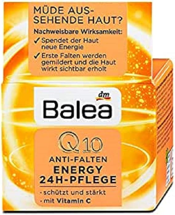 Balea Q10 Anti-Wrinkle Energy 24H Care Cream, 50 ml (Pack of 1)