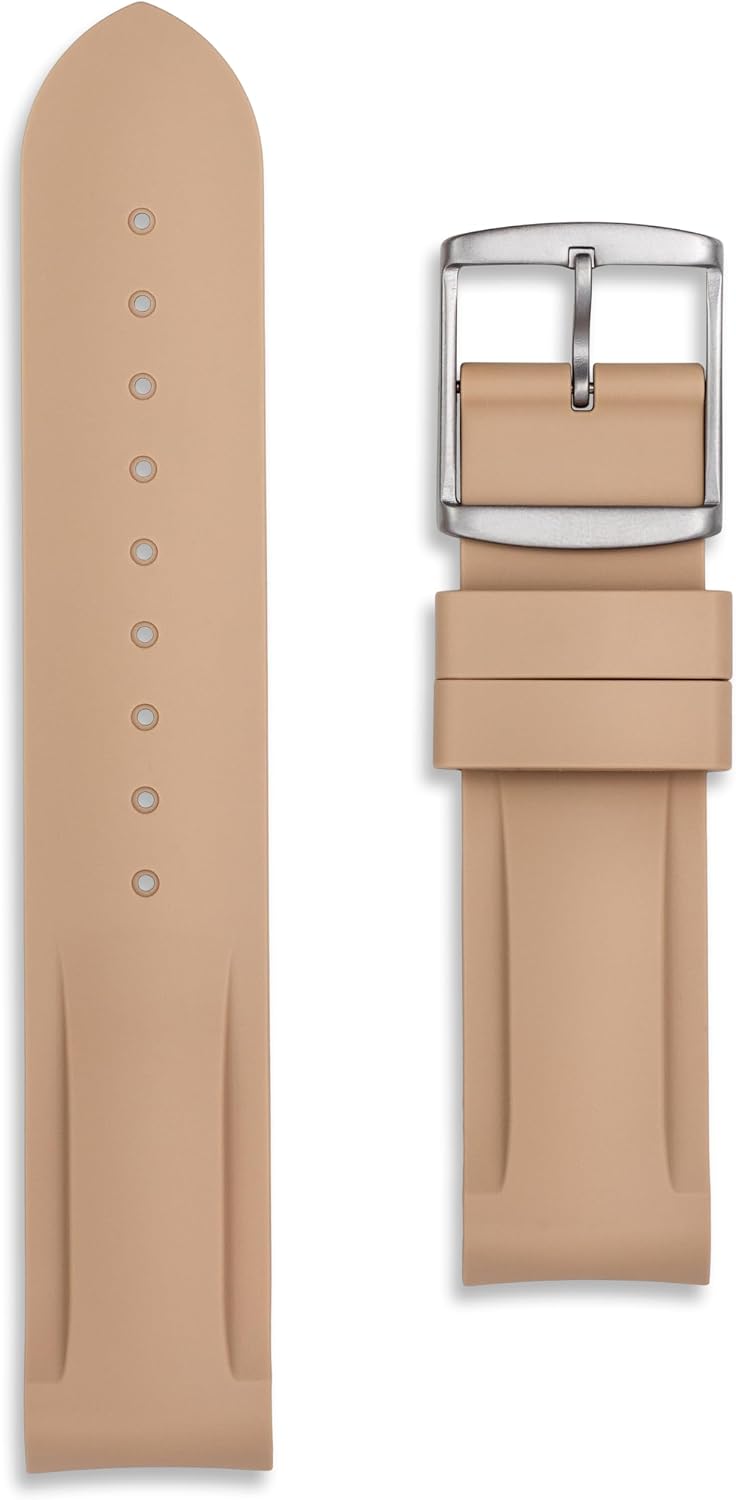 20mm Silicone Watch Strap | Compatible with Omega x Swatch MoonSwatch | Soft Rubber Replacement Band | Mens Ladies | 10 Colours | Curved Ends with No Gap | Perfect Fit | Spring Bars and Tool Included