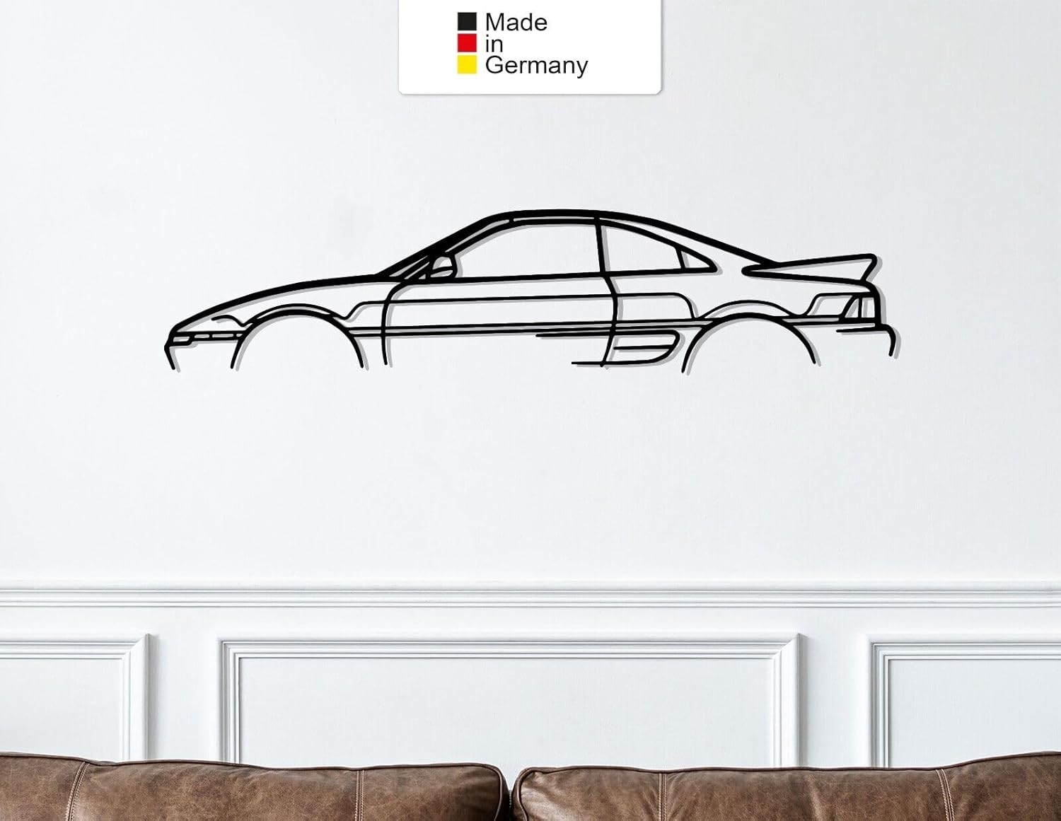 MetalGiftsWorld MR2 Classic Metal Wall Art Wall Decoration Car Silhouette Metal Car Wall Art (Size: 69 cm (27 Inches)
