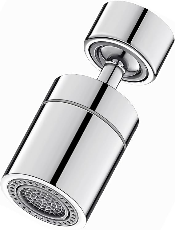 360°Swivel Faucet Aerator and Spray Head, Dual Function Sprayer with Soft Bubble Stream,Strong Spray,Universal M22/F22 Adapter for Kitchen Sink and Bathroom Basin, Splash Proof and Water Saving