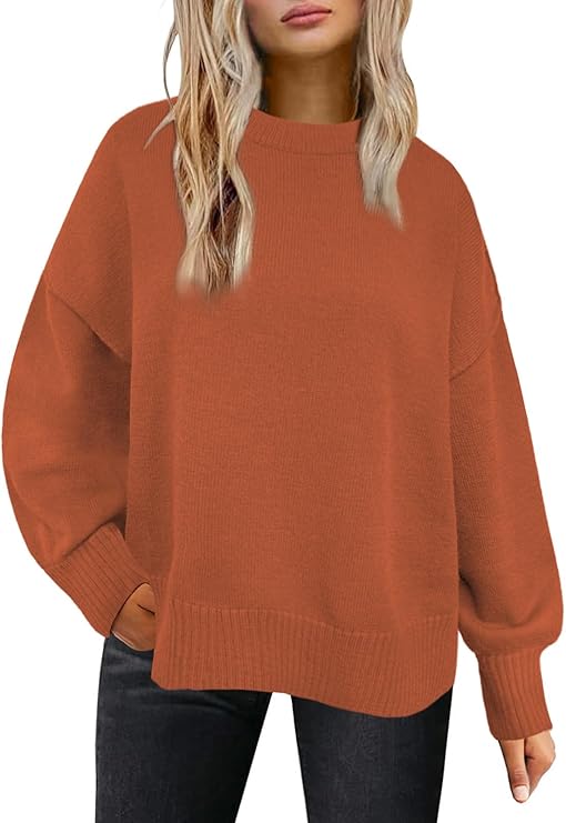Womens Fall Fashion Sweaters Oversized Sweatshirt Trendy Long Sleeve Tops