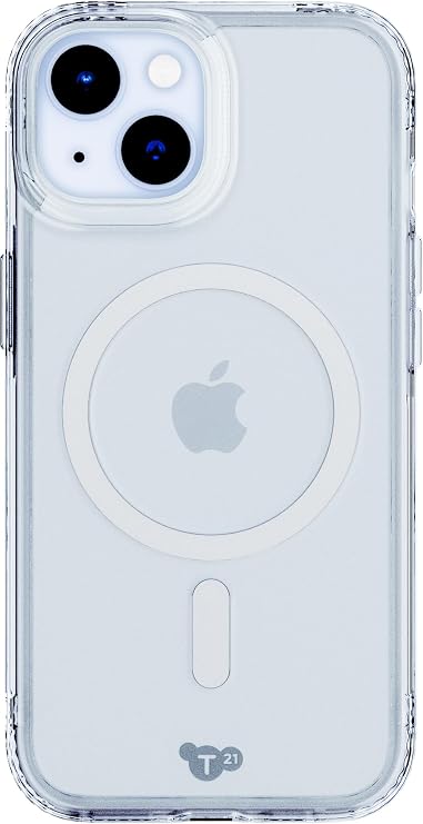 Tech21 Evo Clear case for iPhone 16e / 15 - Compatible with MagSafe - Impact Protection Case - Clear