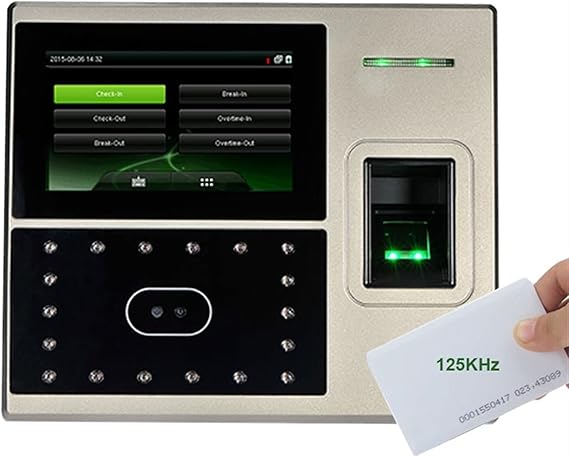 Biometric Employee Attendance Machine UFace800 Linux System TCP/IP Biometric Fingerpint Face Facial Recognition Time Attendance System Recorder Employee Machine for Small,Uface800-id-Russian