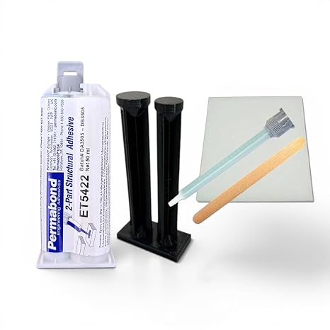 Permabond ET5422 Two-Part Epoxy Adhesive, High-Performance, 50ml Adhesive Kit with Hand Plunger