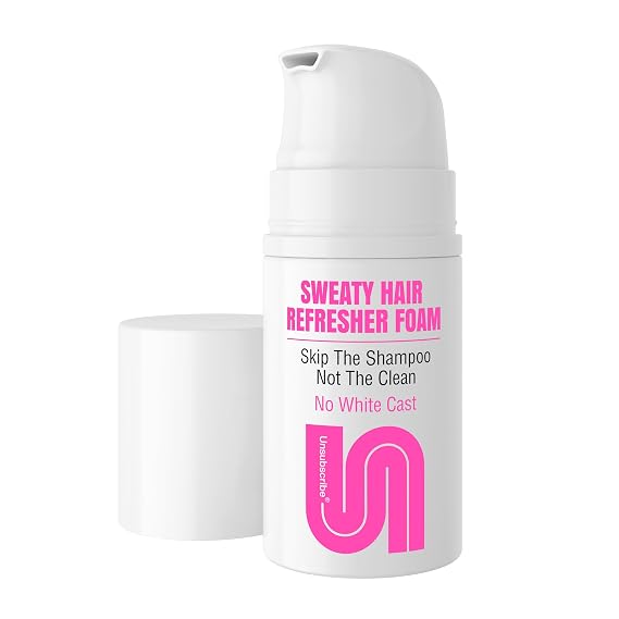Unsubscribe Active Beauty No-Rinse Hair Wash Foam - Dry Shampoo Alternative, Non-Aerosol - Post-Workout Refresh for Curly, Coily & Color-Treated Hair - No White Cast, No Buildup, Waterless 1.75 fl oz