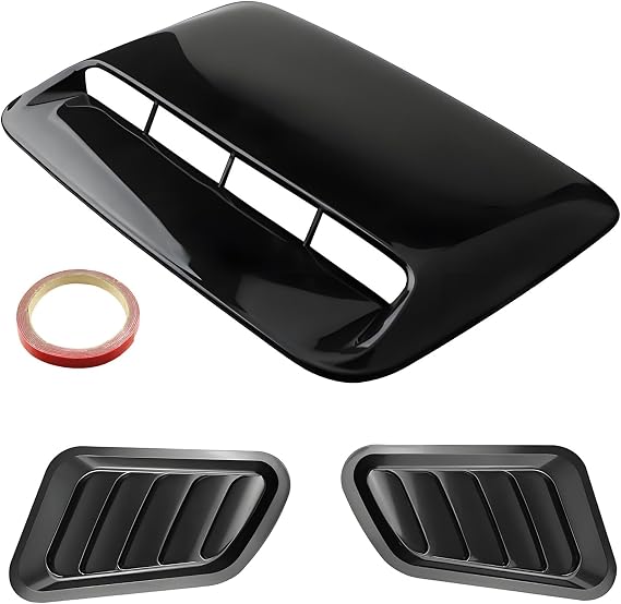 Car Hood Air Vents for Hood Scoop Bonnet Vent Hood Air Intake Trim Vent Cover Universal 3PCS
