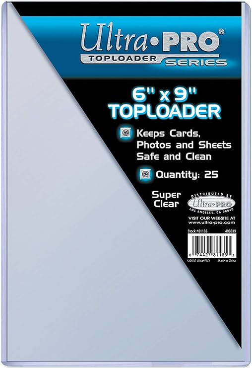 Ultra Pro 6" X 9" Toploader 25ct
