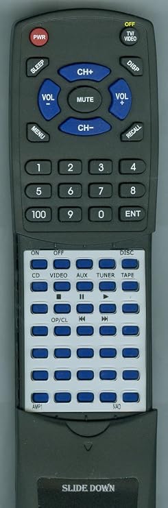 Replacement Remote Control for NAD C316BEE, AMP1, C315BEE