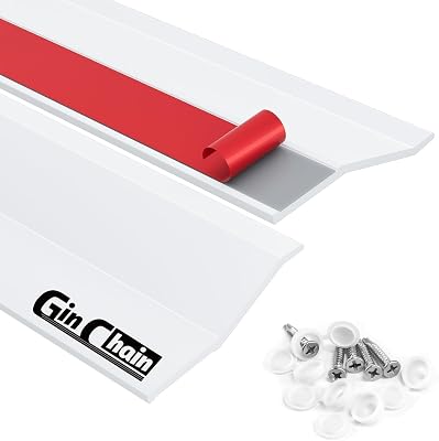 Garage Door Seal Top and Sides - 36FT Garage Door Weather Stripping Side Insulation Trim Seal - Ease of Installation White