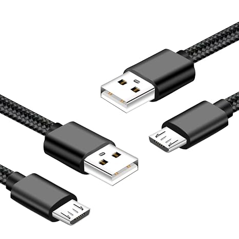 2-Pack Micro USB Charger Cable Cord for Dexcom G7/G6/G5/G4 Receiver