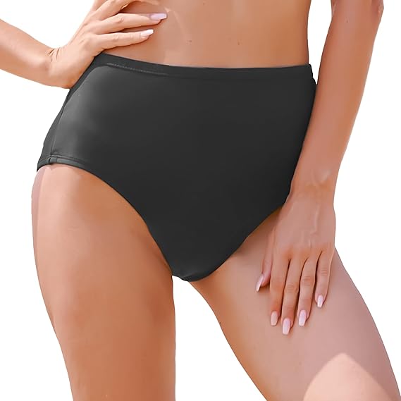 Period Swimwear-Menstrual Swimsuit Bikini Bottoms-High Waisted Leakproof Swim Bottoms for Teens Girls and Women.