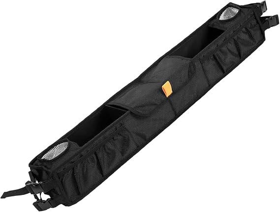 Foldable Golf Cart Organizers with Heavy Type Polyester Large Storage Space Easy Setups Stable Attachments Quickly Fold Golf Cart Accessory