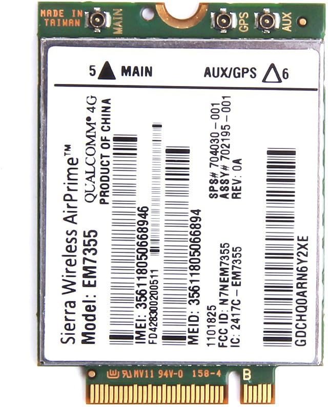 EM7355 LT4111 GOBI 4G LTE WWAN HSPA 4G Module NGFFM.2 CARD SPS : 704030-001