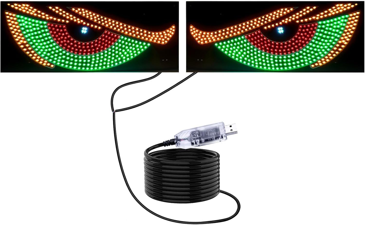 2 pieces the evil eye a front glasses the car and the LEDs have been installed: the LEDs 11. The sats of the SUV pickup truck RV