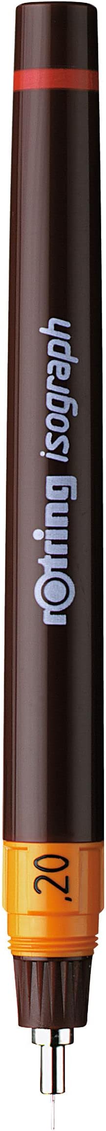 rOtring Isograph Technical Drawing Pen | 0.20 mm | Refillable Fineliner Pen