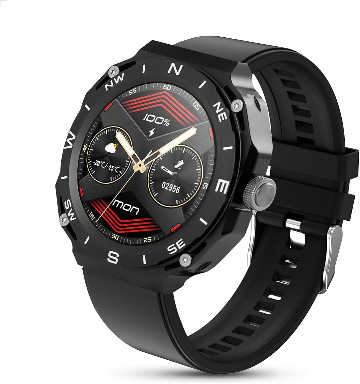 Smart Watch Fitness Tracker with 247 Heart Rate, 1.43 HD Screen, Interchangeable Watch case, Heart RateOxygenSleep Monitoring, IP68 Waterproof, Voice Assistant and Message Reminder