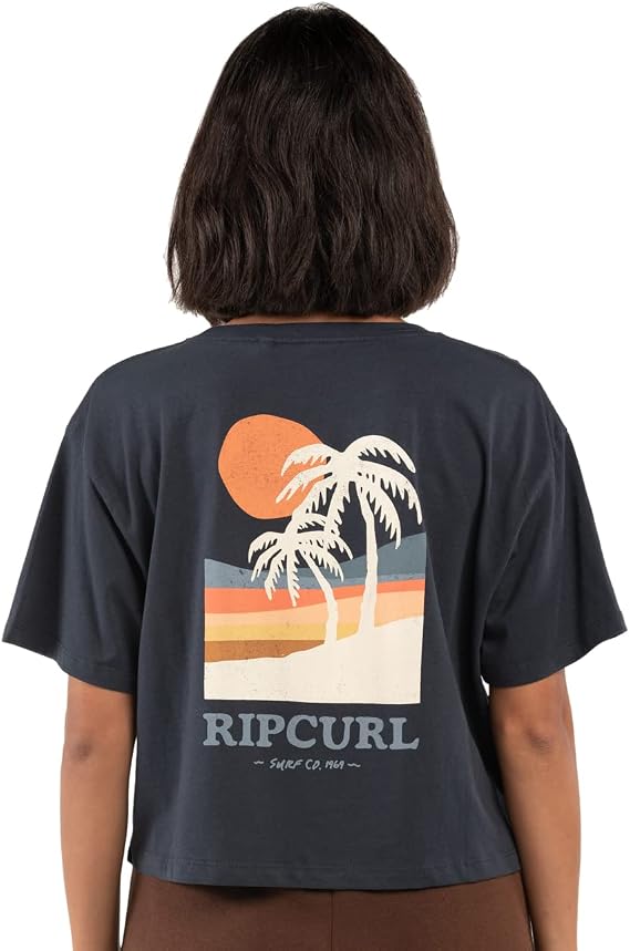 Rip Curl Tropic Sun Crop Tee Navy
