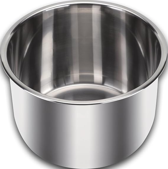 Instant Pot Stainless Steel Inner Cooking Pot 6-Qt, Polished Surface, Rice Cooker