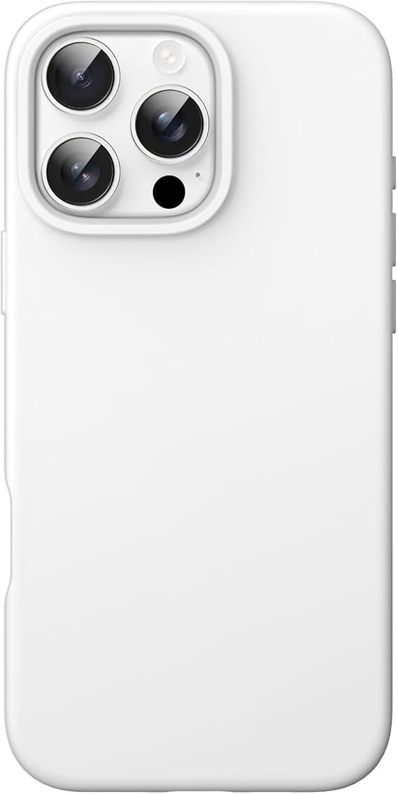 JETech Silicone Case for iPhone 16 Pro, White