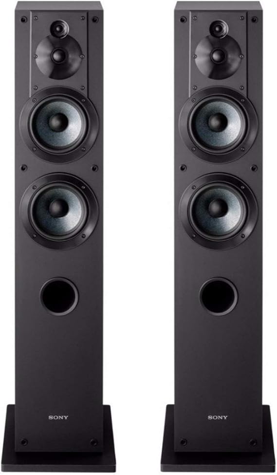 Sony SS-CS3 3-Way 4-Driver Floor Standing Speaker - Pair Black
