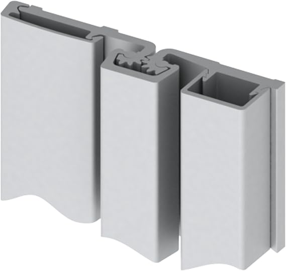 Hager - 48049 780-157 Series Aluminum Standard Duty Fire Rated Roton Continuous Geared Hinges, Full Surface, Clear Anodized, 83" Length (Pack of 1)