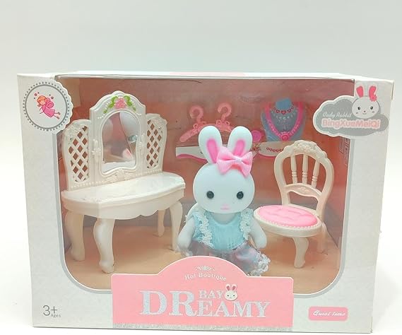 Bay Dreamy Mini Tavşan Oyun Seti - Makyaj Masası