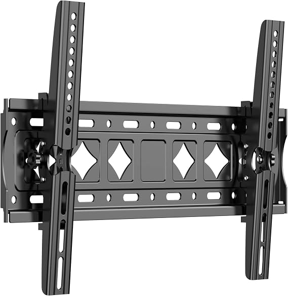 TETVIK TV Wall Mount Bracket Large Size for 32-75 Inch LCD LED Flat Screen TVs 42 49 50 55 60 65 70 Inch, Up and Down Angle Tilt Adjustment ±15 Degrees, Compatible with VESA 600x400mm, Weight Capacity