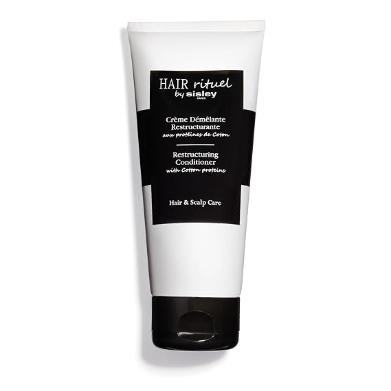 Sisley Paris Restructuring Conditioner with Cotton Proteins - 200 mL - Hair Care Detangling Conditioner for Instantly Smoother, Shinier Hair - Lightweight, Creamy Texture