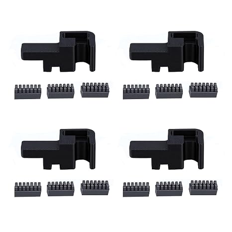 4 Set Nozzle Wiper Brush Kit Recessed Design Secure Brush Holder Non-Damaging PLA Silicone Nozzle Cleaning Tool with Collision Prevention for P2S P2S Combo 3D Printer