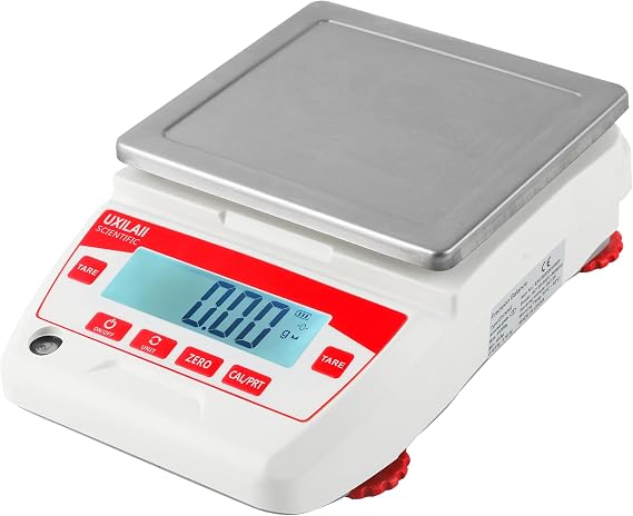 UXILAII Lab Scale 2200g x 0.01g Analytical Balance with 500g Calibration