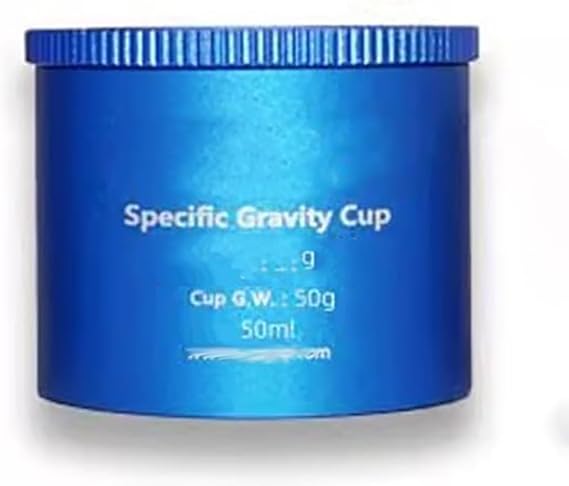 Paint Specific Gravity Cups, Space Aluminum Coating Density Determiner with Spill-Proof Cover, High Test Accuracy, Cylindrical Cup Mouth Design, 37ml/50ml/100ml(Optional)