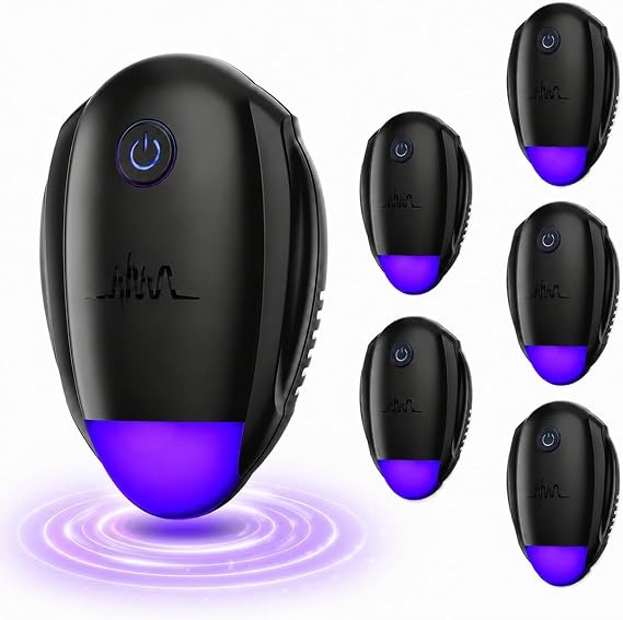 Upgraded Ultrasonic Repeller 6 Pack, Indoor Ultrasonic Repellent, Electronic Plug in Pest Control Device for Bugs, Mosquitoes, Roaches, Ants, Rodents, Mice, Spiders for Home, Warehouse, Garage