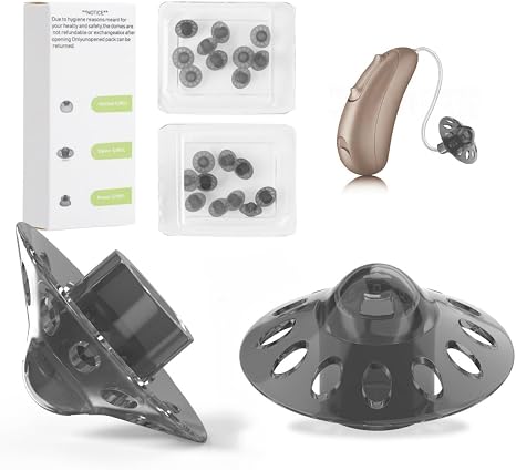 Hörgeräte-Kuppeln 20 Stück Open 4.0 Kuppel mittlere Hörgeräte-Dome Hörgeräte-Zubehör mittlere Größe (035 Zoll = 9 mm) (offene 40 Kuppel Medium)