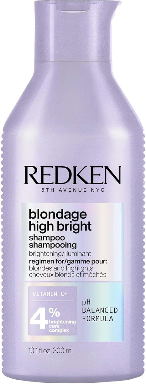 REDKEN Lightening Shampoo, For Blonde Hair, With Vitamin C, Blondage High Bright, 300ml