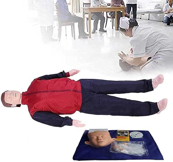 CPR Training Manikin, Cardiopulmonary Resuscitation Simulator, Student Training Kits, for Doctor Nursing Skills Training