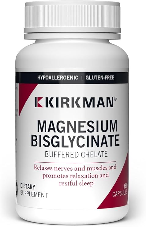Kirkman Magnesium Glycinate Buffered Chelate Capsules | Gluten Free | Casein Free