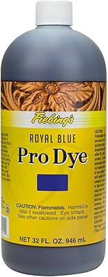 Fiebings - Pro Dye 32 Oz Royal Blue - Professional Oil Dye for Dyeing Leather…