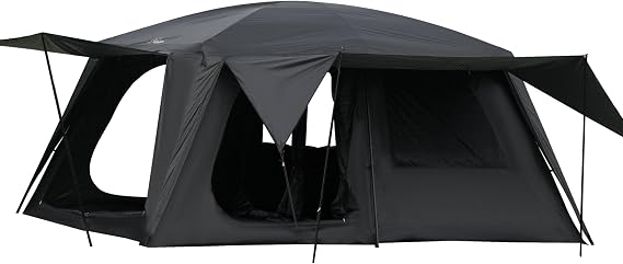 Vidalido 4-6 Person Camping Tent with 3 Door 2 Room Waterproof